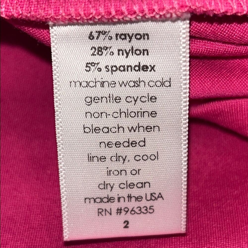 REVOLVE Susana Monaco Woman’s Elegant Pink Ruffle Hem Home Coming Dress Size 2 - Picture 7 of 7